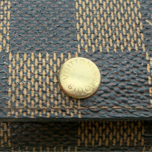 Vintage Louis Vuitton Damier Brown Ebene 4 Key Holder/Wallet, Unisex - Picture 5 of 10